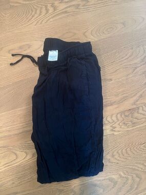 Lands' End Men's Black Drawstring pajama pants